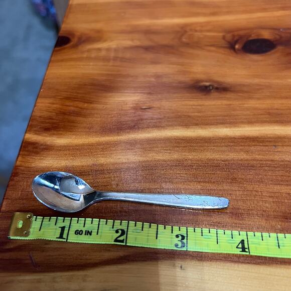 Vintage Zilmeta Gero Mini Dessert Espresso Spoons 8 Pieces Stainless Steel - Picture 3 of 8